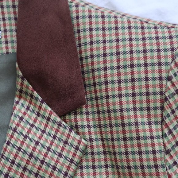 Vintage Brown & Green Plaid Checked Blazer Medium - Picture 8 of 11